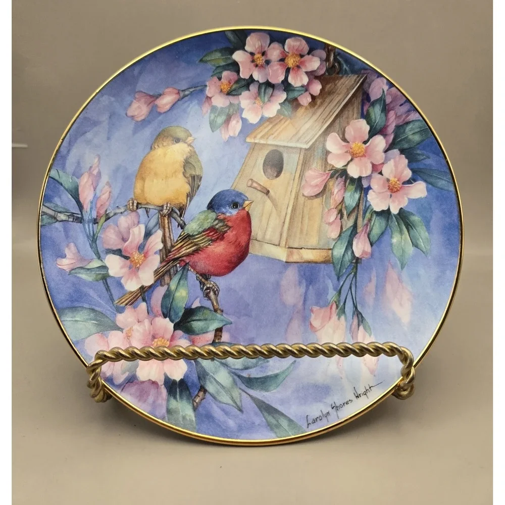 Carolyn Shores Wright, 'House Hunting' Bone China 1990's  B#31